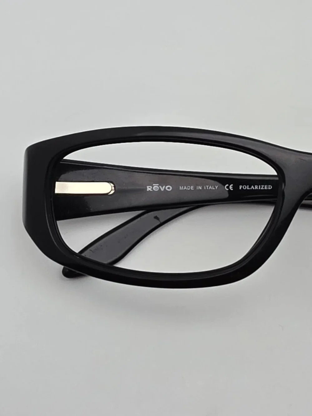 Revo 2512 301/J7 Black Sunglasses Frame w/ Flexhinge and Case Italy 57-18-135